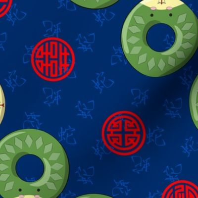 Chinese Zodiac Snake Donuts 