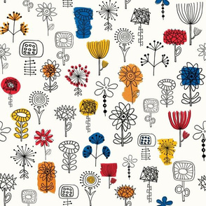 Flower Brush pattern - small