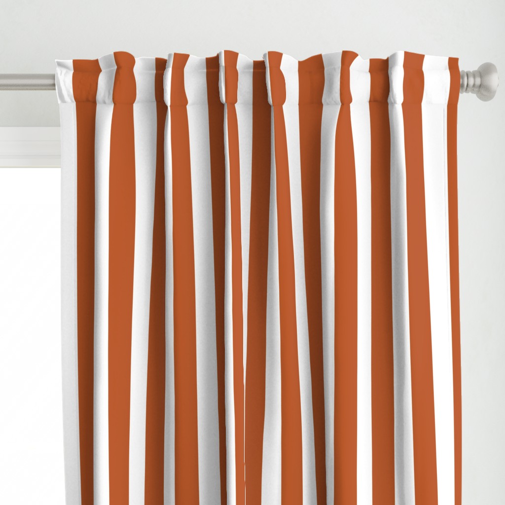 2" Stripes Vertical // Longhorn Burnt Orange