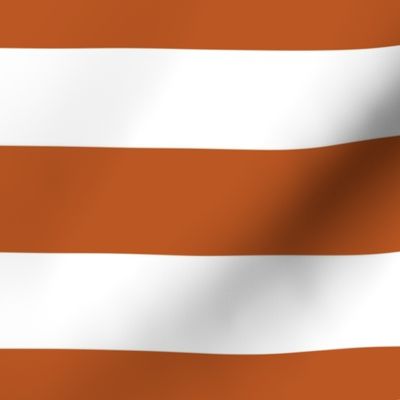 2" Stripes Horizontal// Longhorn burnt orange