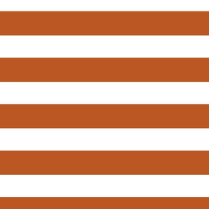 2" Stripes Horizontal// Longhorn burnt orange