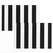 2" Stripes Vertical //Black and White