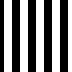 2" Stripes Vertical //Black and White