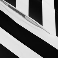 2" Stripes Horizontal// Black and White