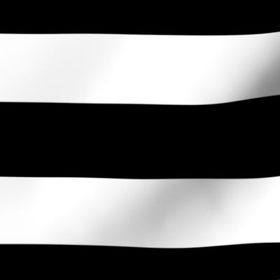 2" Stripes Horizontal// Black and White