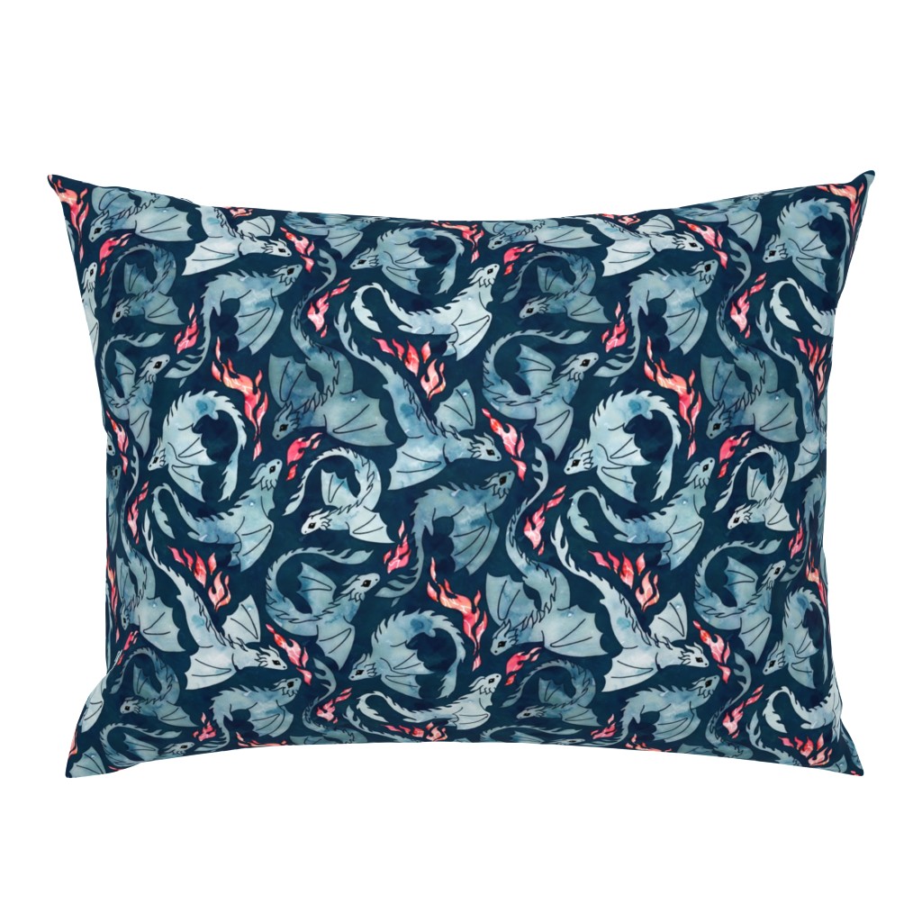 Dragon fire dark blue small