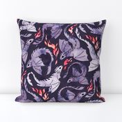 Dragon fire dark purple