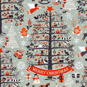 merry christmas (grey)150