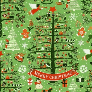 merry christmas (green)150