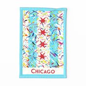 Sweet Home Chicago Flag  Tea Towel 2