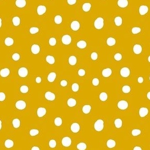 FS Mustard Gold  Yellow White Spots