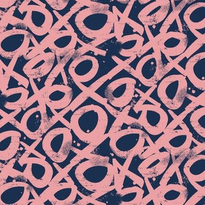 xoxo city- pink n navy