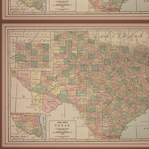 Texas map - vintage, small