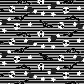 Trick or Treat - Black and gray stripes