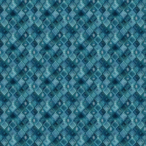 Kilim Dark Blue Green Small