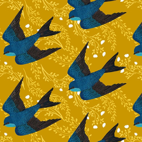 Blue Swallow {Golden Meadow}