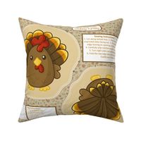 sew-your-own chubby turkey stuffies