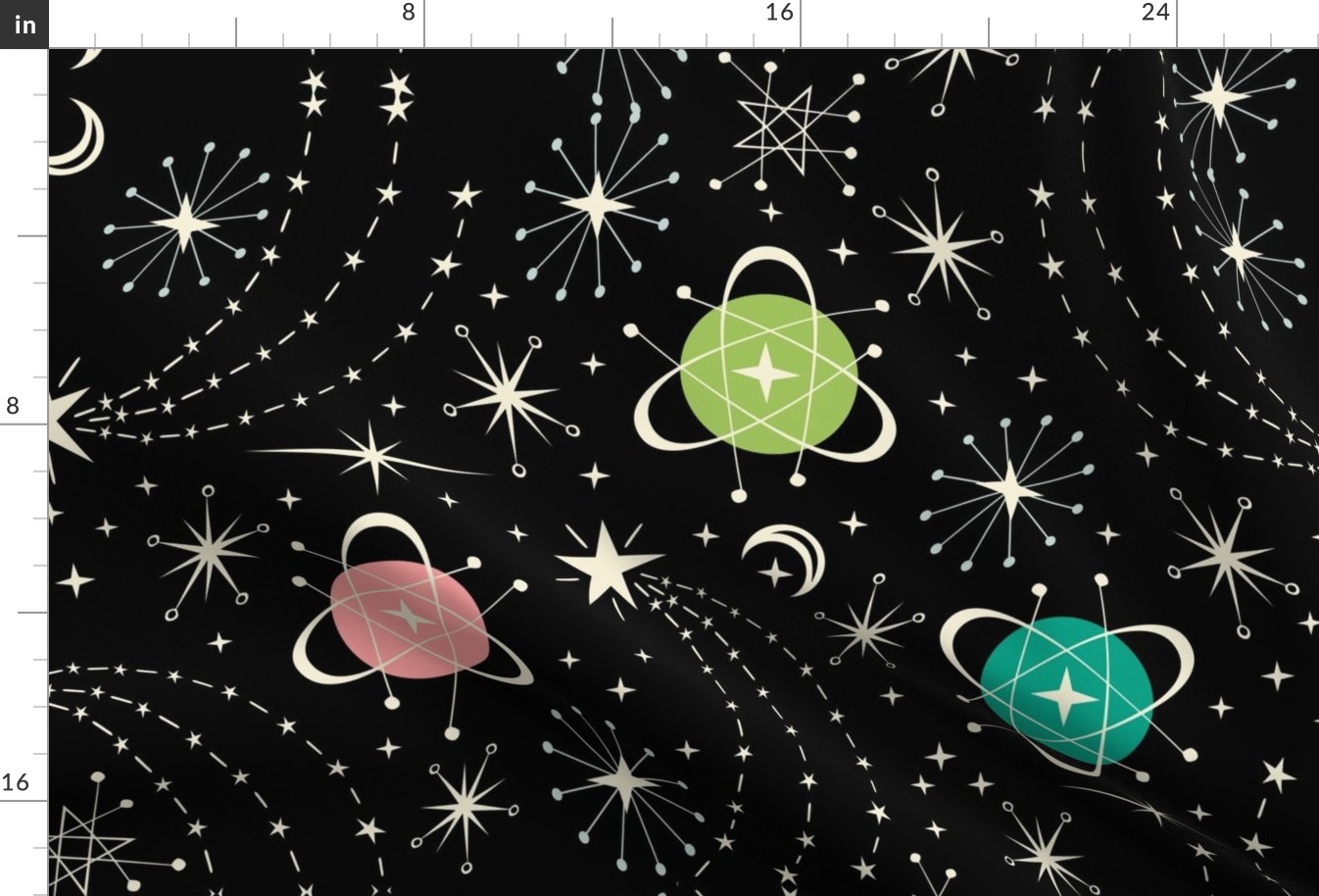 Retro Star Field Fat Quarter