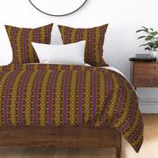 Bohemian Flower Stripe with Zigzag Borders 3