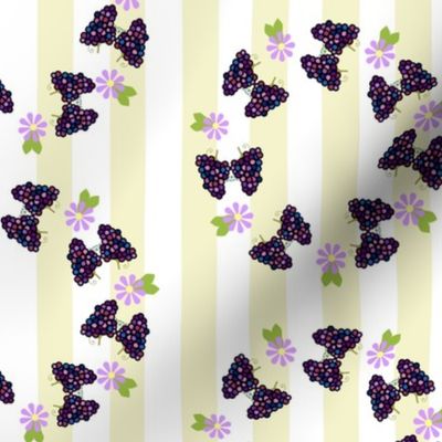 Grape Butterfly Chintz