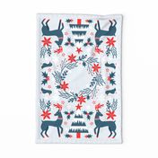 Winter Forest Tea Towel