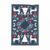 Winter Forest Tea Towel