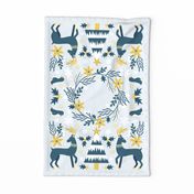 Winter Forest Tea Towel