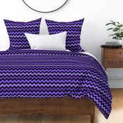 Halloween chevron purple black