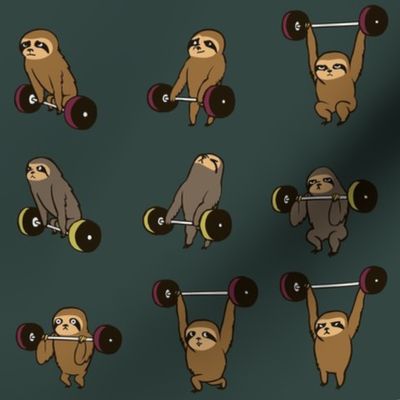 OLYMPIC LIFTING SLOTHS_8x8