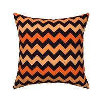 Halloween chevron orange black