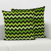 Halloween chevron green black