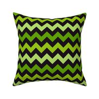 Halloween chevron green black