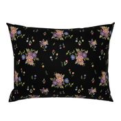 Granny's Garden Chintz - black, large 