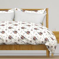 Granny's Garden Chintz - white, large 