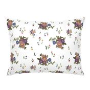 Granny's Garden Chintz - white, large 