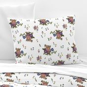 Granny's Garden Chintz - white, large 