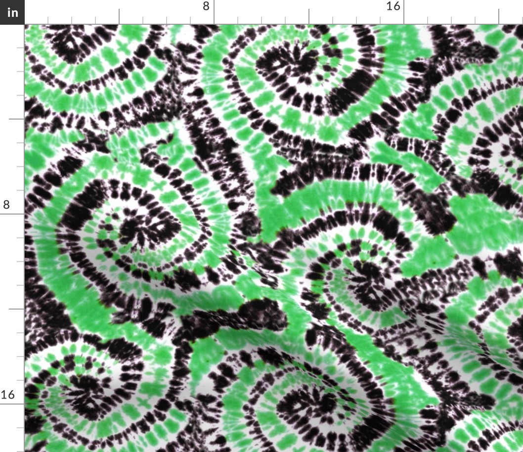 black and green tie dye C19BS