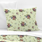 Granny's Garden Chintz - Mint Green, large 