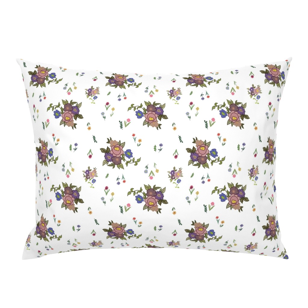 Granny's Garden Chintz - White, medium