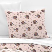 Granny's Garden Chintz - Coral Pink, medium