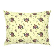 Granny's Garden Chintz - Lemon Yellow, medium 