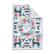 Winter Forest Tea Towel