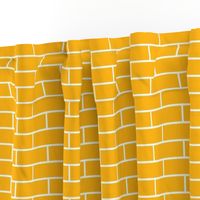 Three Inch Yellow Gold Horizontal Brick Wall