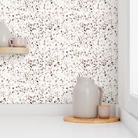 Watercolor terrazzo in earthy colors