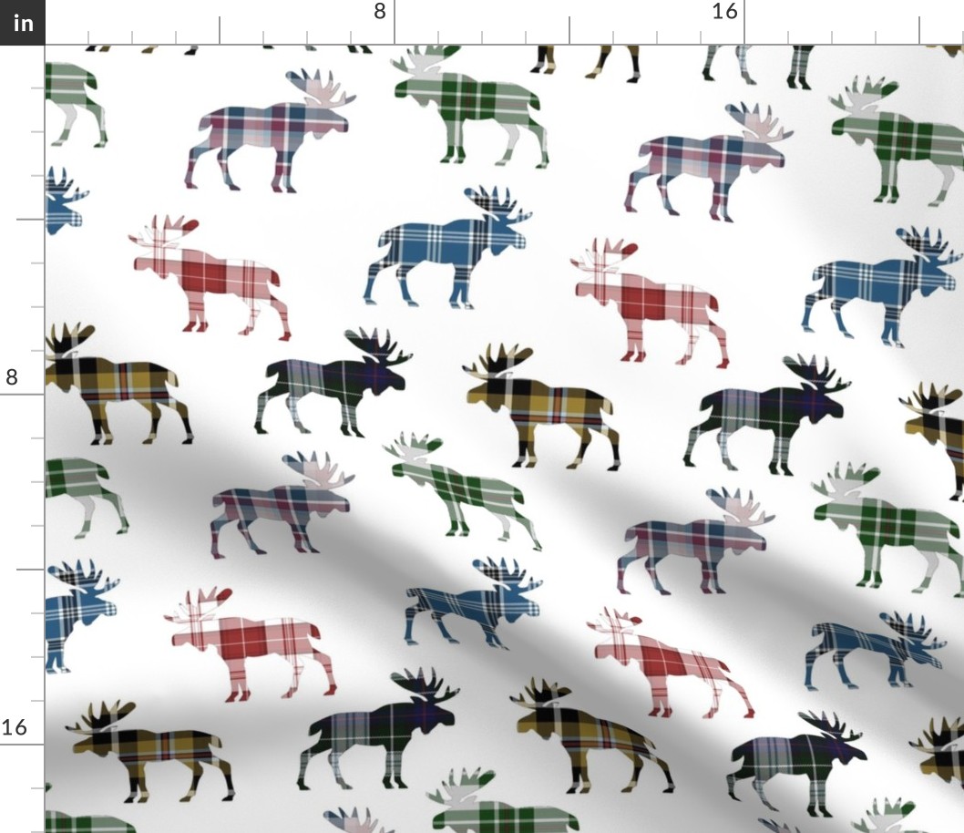 Plaid Moose I // Large