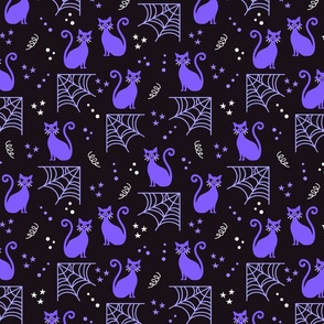 Halloween purple cats