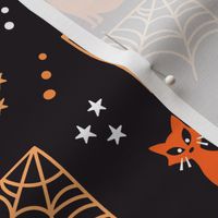 Halloween orange cats Wallpaper