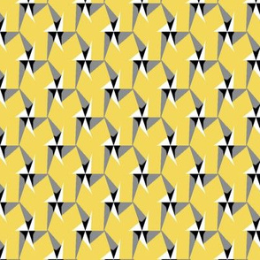 Quilting in Yellow Gray Pantone 2021 with Black and White No 5