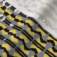 Metamorphosis Quilting in Yellow Gray Pantone 2021 with Black and White No 4