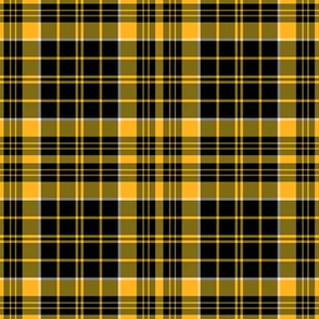 Gold Black Plaid 